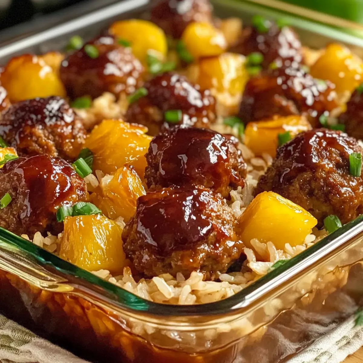 Irresistible Hawaiian Pineapple Meatball Bake for Cozy Nights