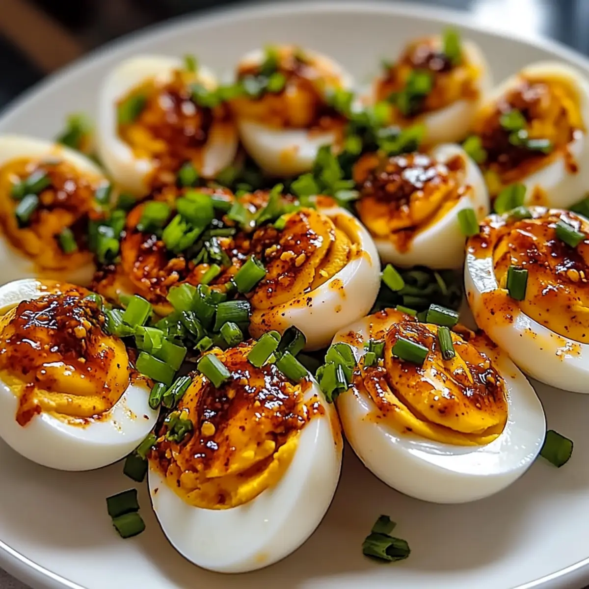 Spicy Chili Garlic Deviled Eggs Recipe That Will Wow Your Guests