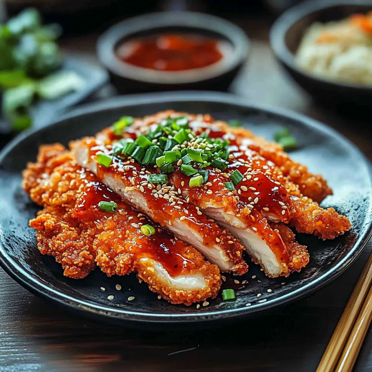 Spicy Korean Chicken Katsu: Crispy Comfort with a Kick